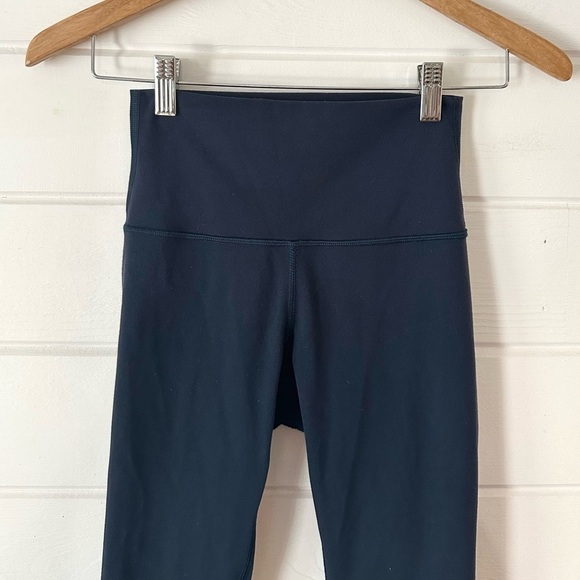 Lululemon Wunder Under High Rise Crop Leggings Full-On Luon 21" Nocturnal Teal 2 - Picture 5 of 12